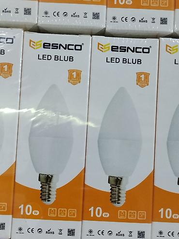 Лампочкалар: LED лампа ESNCO, серия “LED BLUB” (свеча), 10 Вт. Основные — 1
