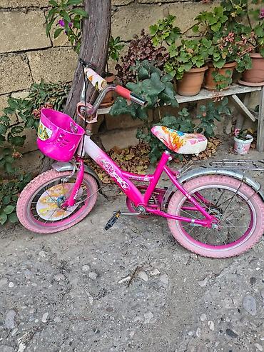 rambo velosipedi: Uşaq velosipedi – qızlar üçün dizayn - Rəng: parlaq çəhrayı - Ölçü — 2