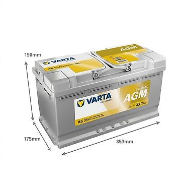 VARTA Dynamic AGM avtomobil akkumulyatoru - Model: A5 (VARTA by