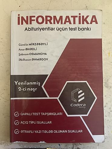 Məhsul: “İnformatika – Abituriyentlər üçün test bankı” (Yenilənmiş