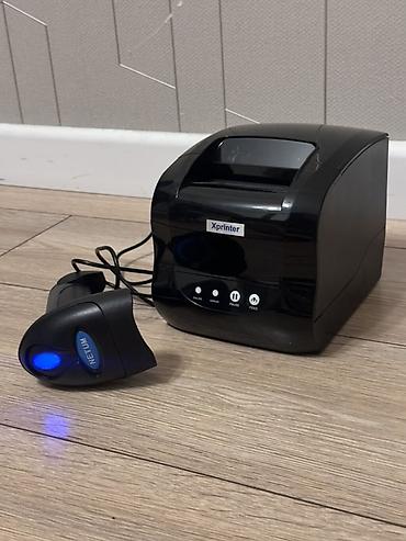 Термопринтер чеков Xprinter + сканер штрих‑кодов NETUM Комплект для