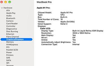 Ноутбуки Apple (MacBook): MacBook Pro 14" (2021) — 1 ТБ, 16 ГБ, Apple M1 Pro Характеристики: - — 4