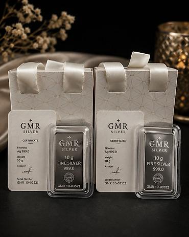 ✨ 2 ədəd GMR 10 qram 999 əyar gümüş külçə – Premium hədiyyə qutusu və lalafo.az -da ✨ 2 ədəd GMR 10 qram 999 əyar gümüş külçə – Premium hədiyyə qutusu və