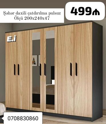 Çarpayılar: Yeni, Açılan, Qarderob, paltar dolabı