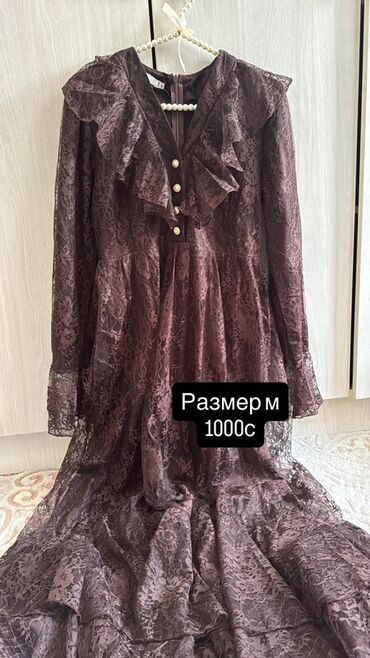короны для девочек: Кече көйнөгү, 44, 46 (M), Жеңдери: Узун, Шлейфи менен