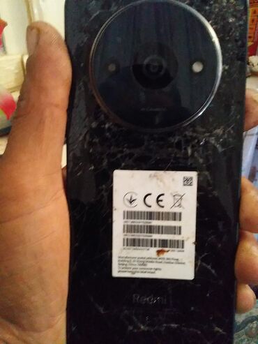 Powerbanklar: Redmi A3, 128 GB, rəng - Qara, Barmaq izi, İki sim kartlı
