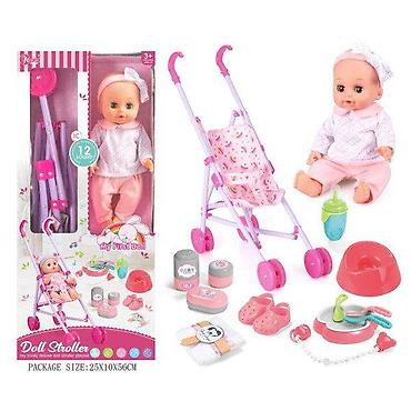 deciji usisivac: Beba+Kolica – set igračaka za devojčice (Teddy Kids) Šifra proizvoda — 1