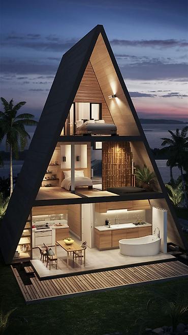 Tikinti işləri: A-Frame layihəsi tikintisi müxtəlif konstruksiya variantları üzrə icra — 14