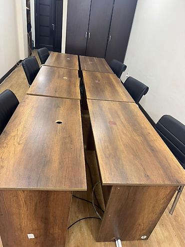 Ofis mebeli: Ofis üçün işçi masaları, stullar dəsti və şkaf Təkdə satılır və — 9