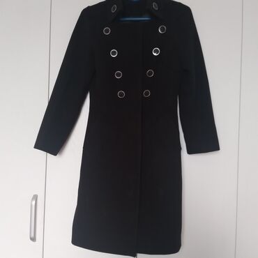 Пальто: Пальто, Осень-весна, Кашемир, По колено, Приталенная модель, M — 3