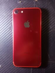 айфон 1 терабайт: IPhone 7, Колдонулган, 128 ГБ, Кызыл, Каптама, 100 %