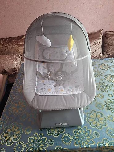 детский кочеля: Детская электрическая качель-колыбель CoolBaby (серый цвет) - Тип — 1
