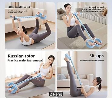 Məhsul: Ev üçün çoxfunksiyalı fitnes rezin ekspanderi (ayaq dəstəyi və