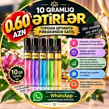 10 qramlıq ətirlər – gündəlik istifadə üçün keyfiyyətli və xoş qoxular lalafo.az -da — 2 10 qramlıq ətirlər – gündəlik istifadə üçün keyfiyyətli və xoş qoxular — 2
