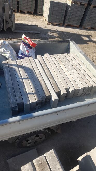 Тротуарные бордюры: Тротуарный бордюр, Бетонный, Овальный, 100 — 3