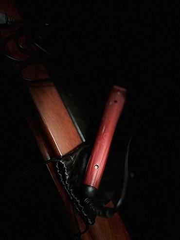 Məişət texnikası: Konus formalı saç buran (curling wand) - Rəng: qırmızı-qara gövdə — 5