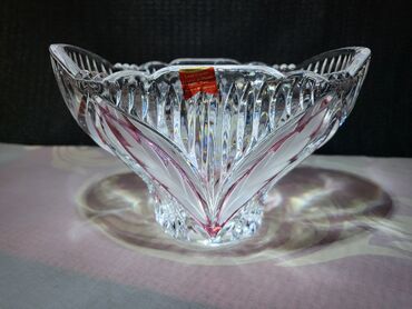 Činije: Bombinijera iz 70ih kristal,led kristal,matirani delovi,rucni rad Anna — 3