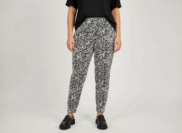 Women's Pants: Janina, Material trousers for women, size 3XL