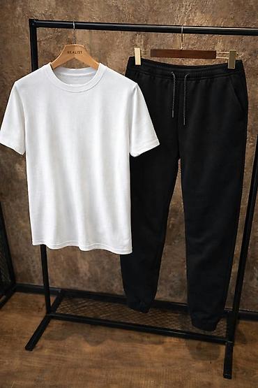 Trenerke: Beli komplet SPECIFIKACIJE PROIZVODA: • Materijal: 100% pamuk — 7