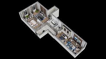 ош рынак: Построен, Элитка, 3 комнаты, 85 м² — 3