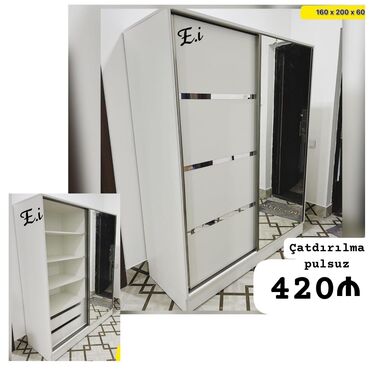 Mebel: Yeni, 3 qapılı Düz dolab, Şifonyer