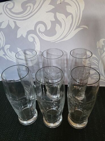 Čaše: Case nove za pivo orig.Krusovice Ceska. Nove case,komada 6 u ceni,sve — 7