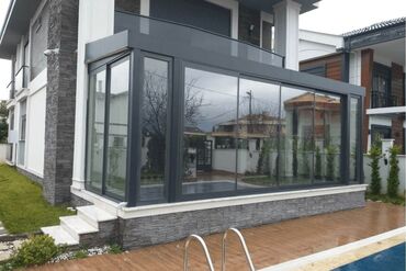 Balkonlar: 🔹 Kitab (qatlanan) Cam Balkon 🔹 Sürgülü Cam Balkon Sistemləri 🔹 Otaq — 21