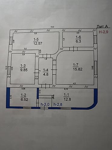 купить дом 200 кв м: 4 комнаты, 93 м², 10 соток, Тынчтык, Собственник — 4