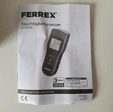 Merači vlage: Ferrex mjerač vlage (Feuchtigkeitsmesser) – model GT-FM-05 - Namena — 9