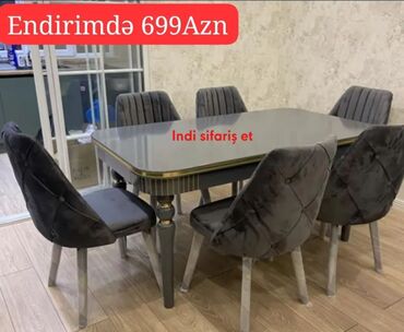Divanlar: Qonaq otağı üçün, Yeni, 6 stul
