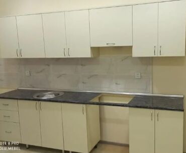 Sifarişlə mətbəx mebeli: Sifarişlə mətbəx dəsti, Özü çəkən petlələr, Sadə laminat, Kredit yoxdur, Pulsuz çatdırılma — 19