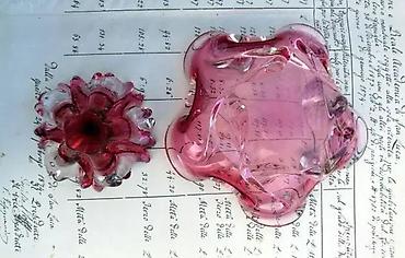 Ostali kućni dekor: Murano, ručno duvano RUŽIČASTI KRISTAL pepeljara 210gr. Murano — 13