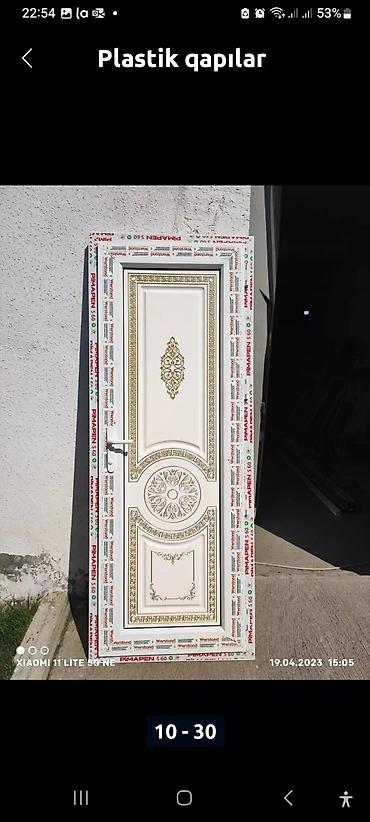 plastik qapi pencere satisi: Yeni Plastik qapı 80x200 sm Zamok və çərçivə ilə, Zəmanətli, Pulsuz quraşdırma, Pulsuz çatdırılma, Rayonlara çatdırılma, Ödənişli çatdırılma — 4
