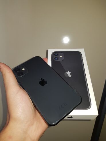 iphone 11 satış: IPhone 11, 64 GB, Qara, Face ID