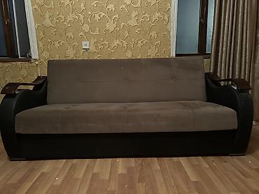 Divanlar: Qəhvəyi rəngdə 4 nəfərlik divan - Klassik-modern dizayn: Düz xəttli — 3