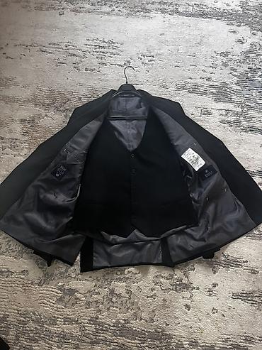 костюм цена: Мужской костюм, 2XL, Б/у, цвет - Черный, Бесплатная доставка, Самовывоз — 3
