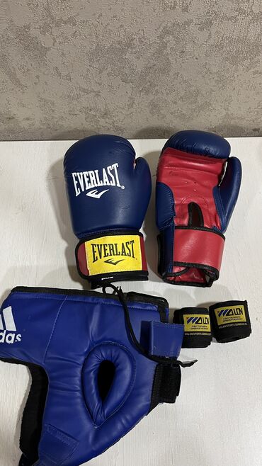 Маски, очки: İkinci əl,everlast 10luq əlcək,adidas kask,walon bandajları dəst