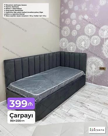 Burunlu künc başlıqlı tək nəfərlik çarpayı Ölçü: 90×200 sm lalafo.az -da Burunlu künc başlıqlı tək nəfərlik çarpayı Ölçü: 90×200 sm