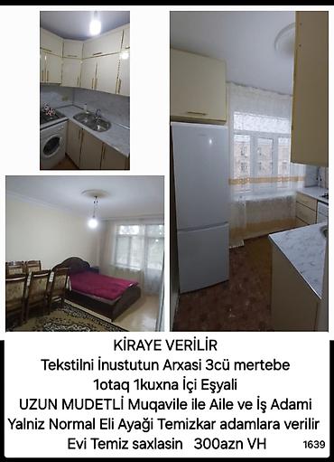 Daşınmaz əmlak: GENCEDE KİRAYE VERİLİR AYLİĞİ 300AZN 1OTAQ 1KUXNA 3mertebe UZUN — 1