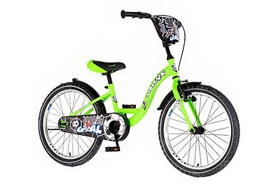 hummel patike: Bicikl kids Visitor Goal 20" 10" V-brake + kontra (115–135 cm) – neon — 2