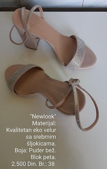 Sandale: New Look sandale - Materijal: kvalitetan eko velur ukrašen srebrnim — 3