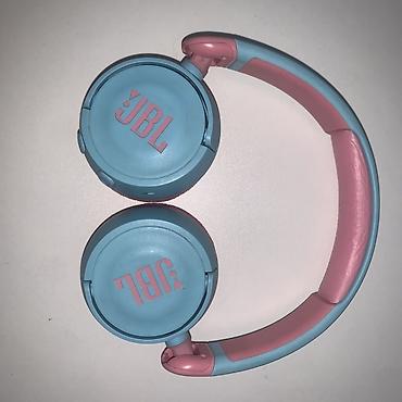 очки с камерой и микрофоном: Детские наушники JBL (серия JR/Junior) в розово‑голубой расцветке — 1