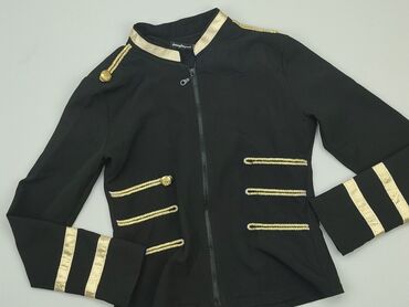 czarne bluzki z długim rękawem eleganckie: Bluzka Damska, M, stan - Dobry