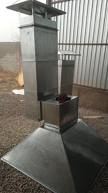 Установка вытяжек и вентиляции: Оцинкованные воздуховодные зонты/колпаки для приточно‑вытяжной — 26