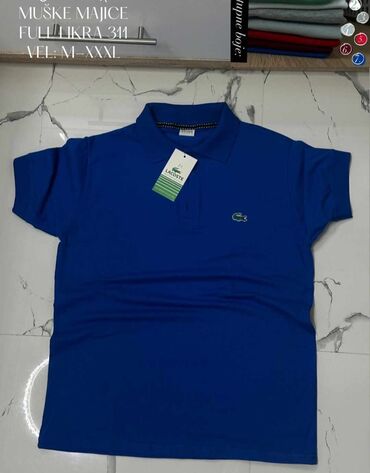 h: Short sleeves T-shirt, 2XL (EU 56), 3XL (EU 58), L (EU 52), Lacoste, Lycra