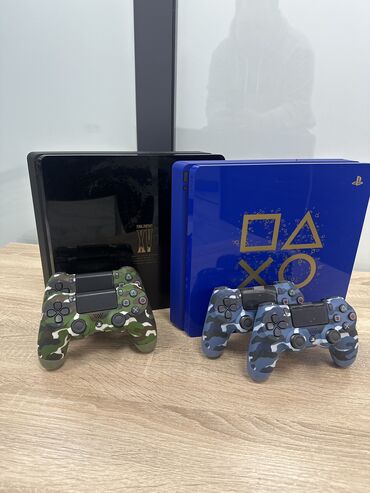 Видеоигры и приставки: Продаю привозные Sony Playstation 4 слим,500 гб. Приставки в