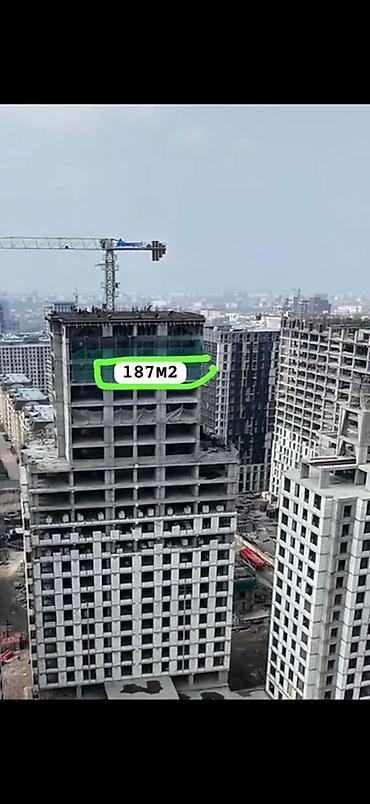 brk group: 6 комнат, 187 м², Асанбай мкр Элитка, 19 этаж, ПСО (под самоотделку) — 2