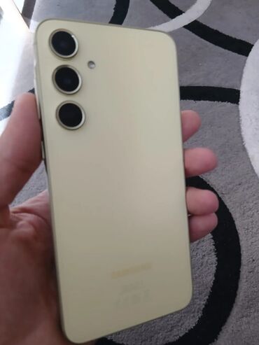 Apple iPhone: Samsung Galaxy A55, 128 GB, rəng - Sarı, Barmaq izi, Face ID