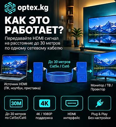 Фото и видеокамеры: HDMI Extender 30M (HDMI по витой паре). Компактный HDMI удлинитель — 2