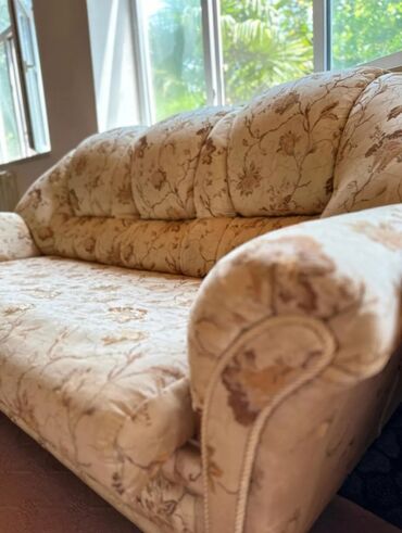 купить кресло раскладное бу: Divan, 2 kreslo, Bazalı, Açılan